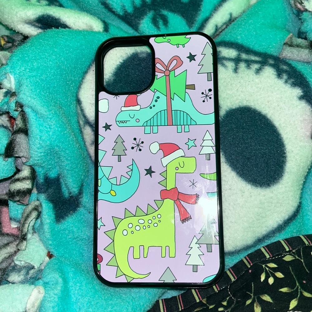 Abby rose christmas dino’s iphone 13 case